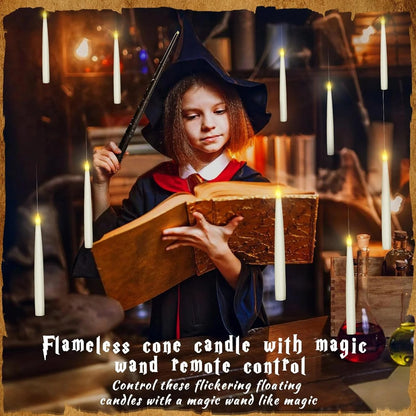 Floating Candles With Wand Remote (Without Batteries)
