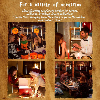 Floating Candles With Wand Remote (Without Batteries)
