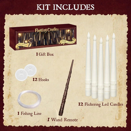 Floating Candles With Wand Remote (Without Batteries)