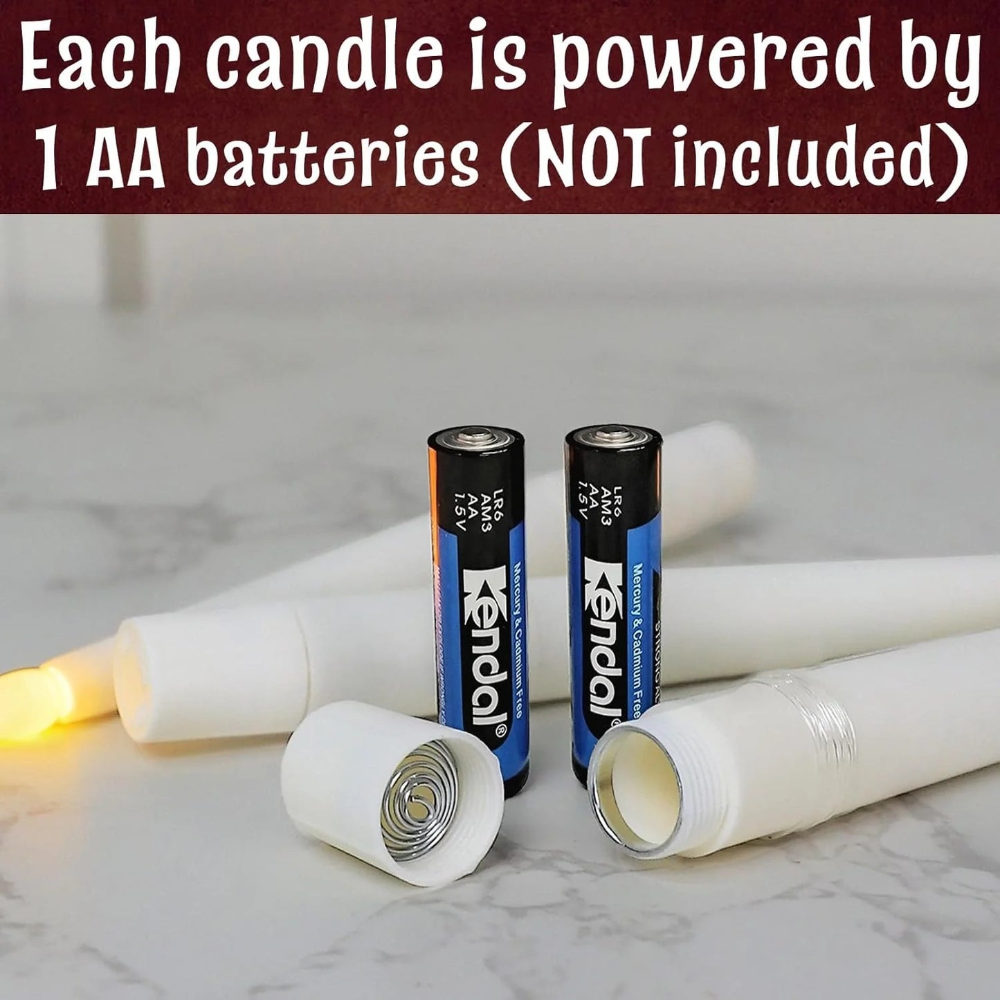 Floating Candles With Wand Remote (Without Batteries)